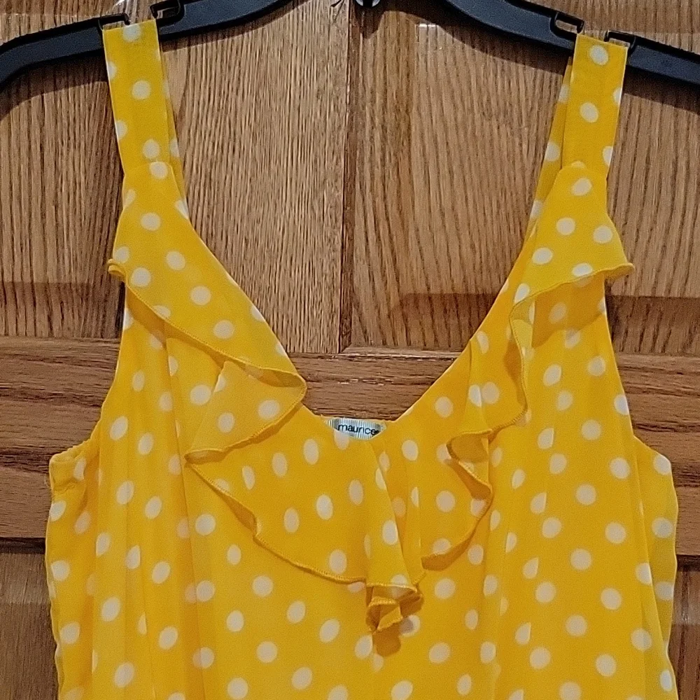 Yello Polka-dot Dress - Picture 4 of 6